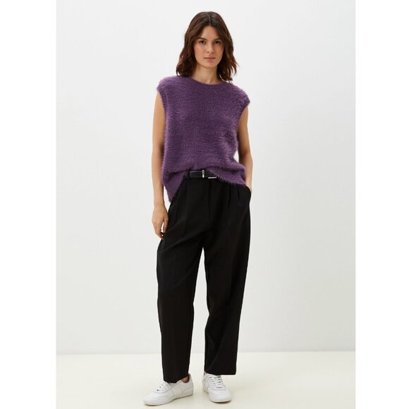 NWT VANS  Roger Sweater Vest In Plum Fuzzy Large - Picture 2 of 12